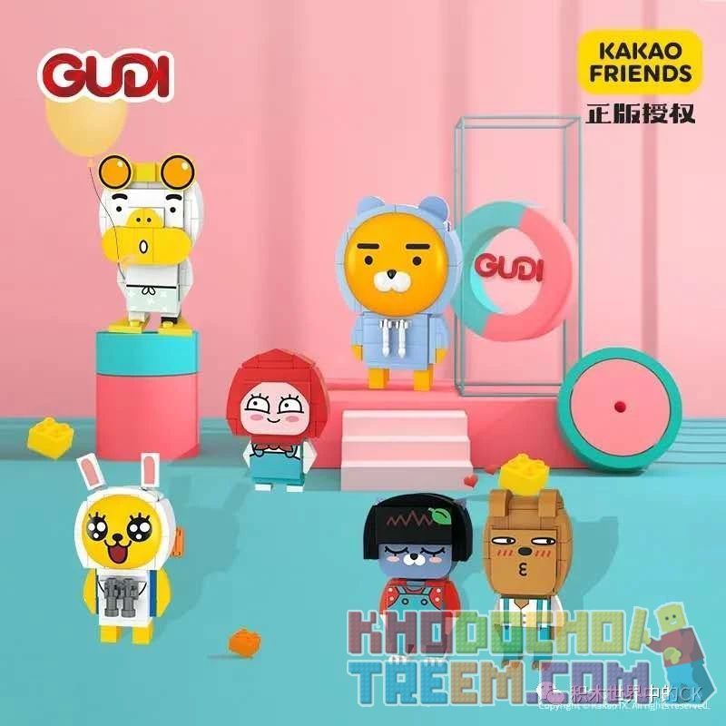 GUDI 52001 52002 52003 52004 52005 52006 Xếp hình kiểu Lego KAKAO FRIENDS Cocoa Friends 6 6 Người Bạn Ca Cao gồm 6 hộp nhỏ 596 khối GUDI 52001 52002 52003 52004 52005 52006 Xếp hình kiểu Lego KAKAO FRIENDS Cocoa Friends 6 6 Người Bạn Ca Cao gồm 6 hộp nhỏ 596 khối