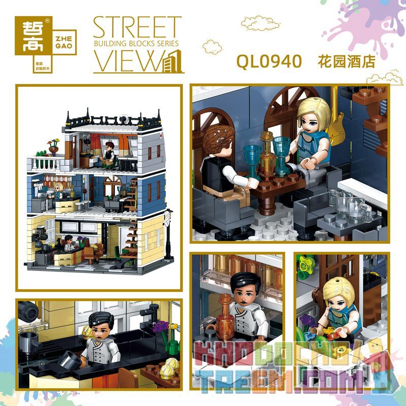 ZHEGAO QL0940 0940 non  KHÁCH SẠN VƯỜN bộ đồ chơi xếp lắp ráp ghép mô hình Creator Expert STREET VIEW Chuyên Gia Sáng Tạo 1316 khối ZHEGAO QL0940 0940 non  KHÁCH SẠN VƯỜN bộ đồ chơi xếp lắp ráp ghép mô hình Creator Expert STREET VIEW Chuyên Gia Sáng Tạo 1316 khối