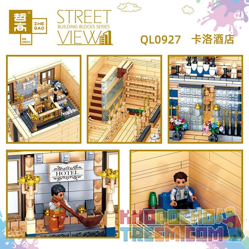 ZHEGAO QL0927 0927 non  KHÁCH SẠN CARLO bộ đồ chơi xếp lắp ráp ghép mô hình Creator Expert STREET VIEW Chuyên Gia Sáng Tạo 2099 khối ZHEGAO QL0927 0927 non  KHÁCH SẠN CARLO bộ đồ chơi xếp lắp ráp ghép mô hình Creator Expert STREET VIEW Chuyên Gia Sáng Tạo 2099 khối