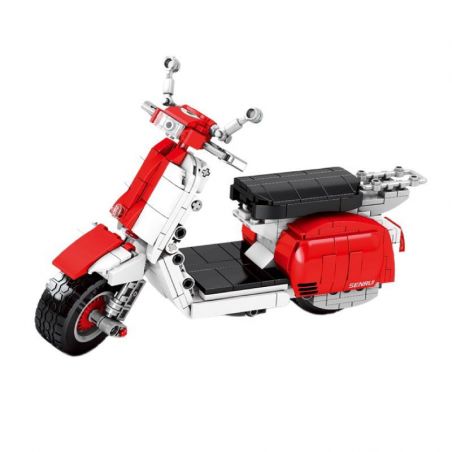 SEMBO 701406 non  XE MÁY CỪU NHỎ bộ đồ chơi xếp lắp ráp ghép mô hình  VESPA Kỹ Thuật Công Nghệ Cao Mô Hình Phương Tiện 455 khối