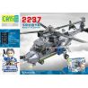 CAYI 2237 non  MÁY BAY TRỰC THĂNG ĐA NĂNG LYNX bộ đồ chơi xếp lắp ráp ghép mô hình National Weapon BOBCAT HLICOPTER Vũ Khí Quốc Gia 425 khối