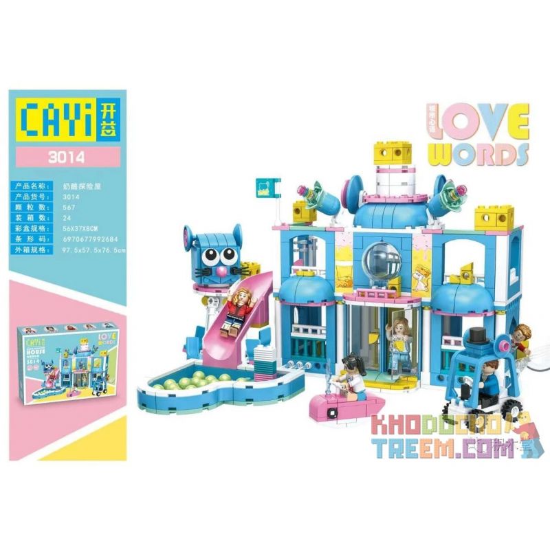 CAYI 3014 Xếp hình kiểu Lego FRIENDS Love Word City Heart Cheese Exploration House Phiêu Lưu Pho Mát 567 khối CAYI 3014 Xếp hình kiểu Lego FRIENDS Love Word City Heart Cheese Exploration House Phiêu Lưu Pho Mát 567 khối