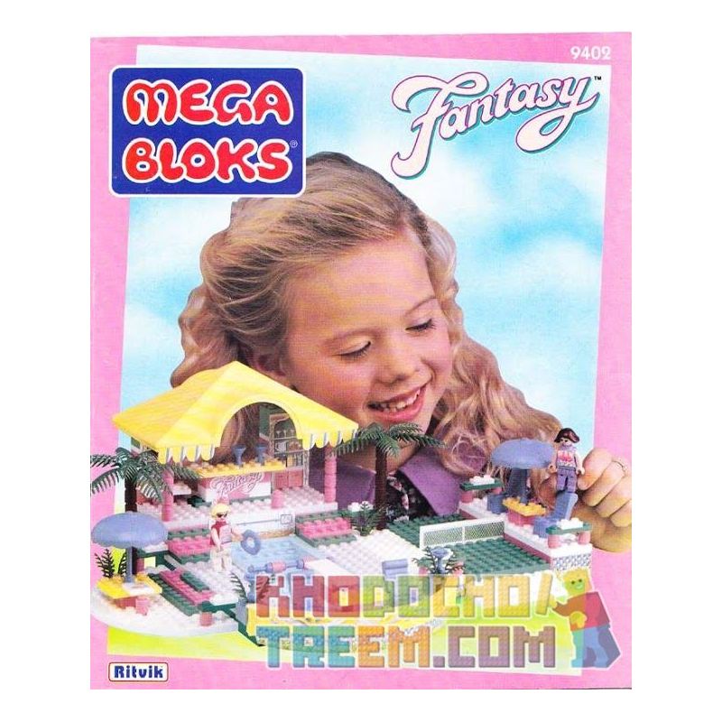 MEGA BLOKS 9402 non Lego KHU VƯỜN ÁNH NẮNG bộ đồ chơi xếp lắp ráp ghép mô hình Friends SUNSHINE GARDENS Các Bạn Gái 285 khối