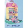 MEGA BLOKS 9411 non  NHÀ TRẺ bộ đồ chơi xếp lắp ráp ghép mô hình  NURSERY Các Bạn Gái 110 khối