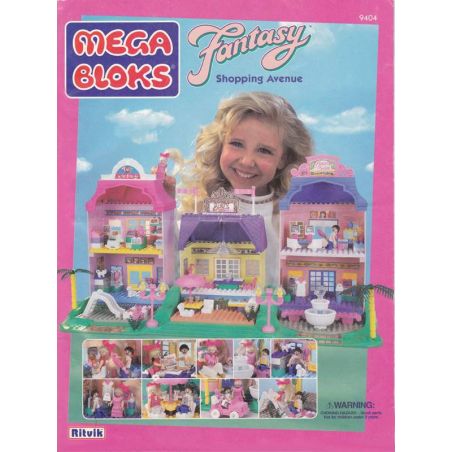 MEGA BLOKS 9404 non  PHỐ MUA SẮM bộ đồ chơi xếp lắp ráp ghép mô hình  SHOPPING AVENUE Các Bạn Gái 310 khối