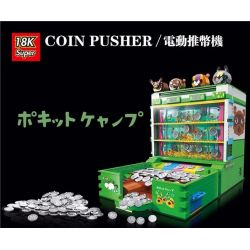 SUPER 18K K104 non  MÁY ĐẨY TIỀN ĐIỆN bộ đồ chơi xếp lắp ráp ghép mô hình Creator COIN PUSHER Sáng Tạo 2980 khối