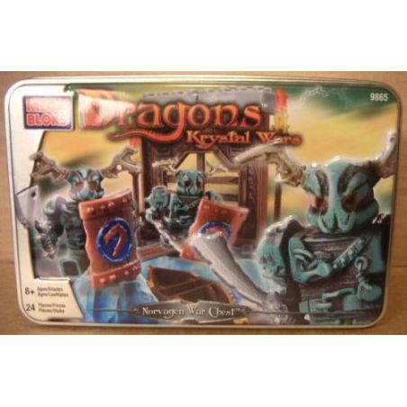 MEGA BLOKS 9865 non  HỘP CHIẾN TRANH NORVAGEN bộ đồ chơi xếp lắp ráp ghép mô hình NORVAGEN WAR CHEST 24 khối