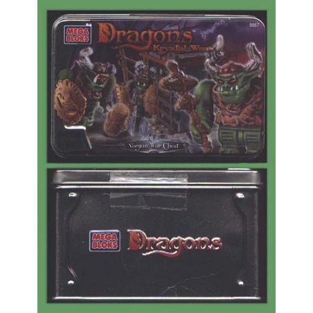 MEGA BLOKS 9867 non  HỘP CHIẾN TRANH VORGAN bộ đồ chơi xếp lắp ráp ghép mô hình VORGAN WAR CHEST 24 khối