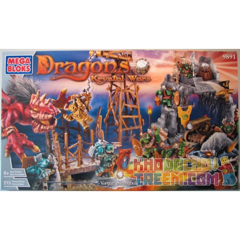 MEGA BLOKS 9891 Xếp hình kiểu Lego Vorgan Stronghold Vorgan Camp Căn Cứ Vorgan 215 khối MEGA BLOKS 9891 Xếp hình kiểu Lego Vorgan Stronghold Vorgan Camp Căn Cứ Vorgan 215 khối