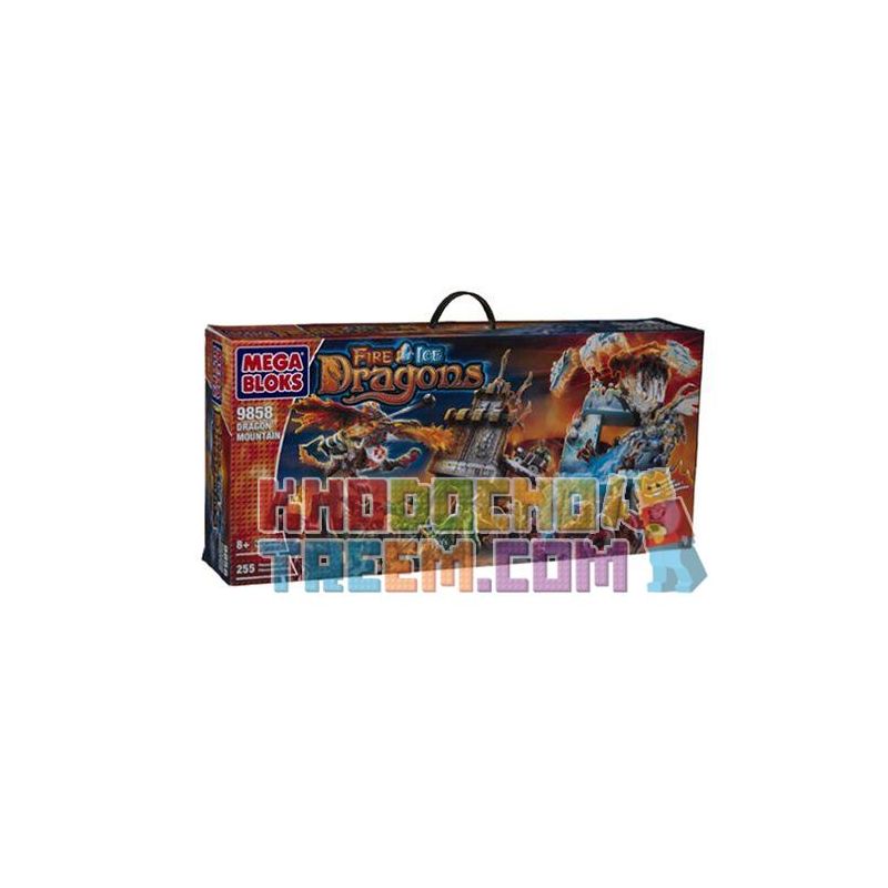 MEGA BLOKS 9858 Xếp hình kiểu Lego Dragon Mountain Longshan Longshan. 255 khối MEGA BLOKS 9858 Xếp hình kiểu Lego Dragon Mountain Longshan Longshan. 255 khối