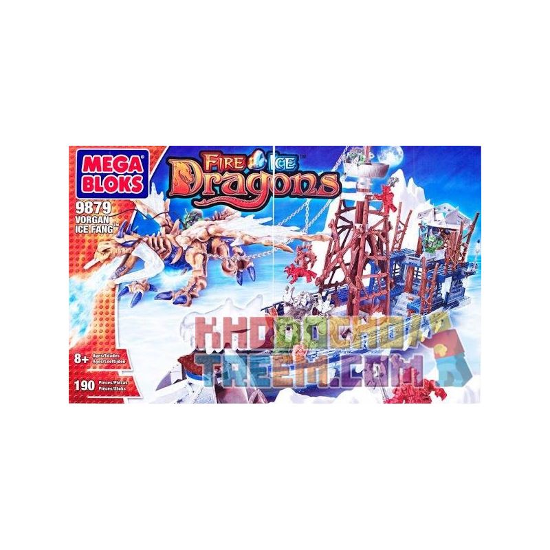 MEGA BLOKS 9879 Xếp hình kiểu Lego Vorgan Ice Fang 冰牙 Quy Trình 冰 牙 198 khối MEGA BLOKS 9879 Xếp hình kiểu Lego Vorgan Ice Fang 冰牙 Quy Trình 冰 牙 198 khối