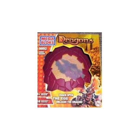 MEGA BLOKS 9892 non  RỒNG KHÓI bộ đồ chơi xếp lắp ráp ghép mô hình SMOKE DRAGON 10 khối