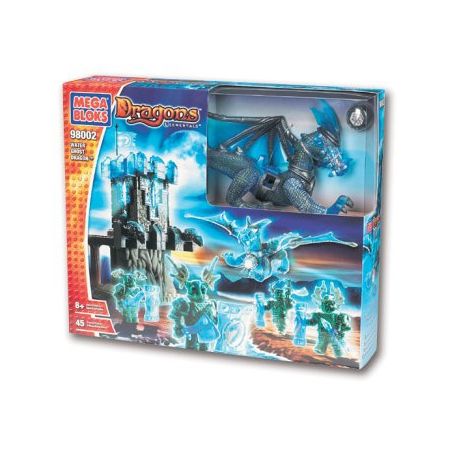 MEGA BLOKS 98002 non  RỒNG MA NƯỚC bộ đồ chơi xếp lắp ráp ghép mô hình WATER GHOST DRAGON 45 khối