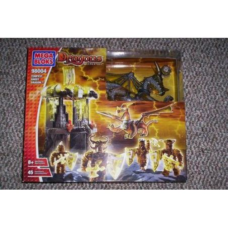 MEGA BLOKS 98004 non  STORM GHOST DRAGON bộ đồ chơi xếp lắp ráp ghép mô hình TEMPEST GHOST DRAGON 45 khối