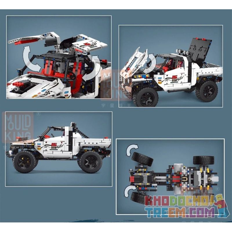 ZHEGAO 00825 00826 00827 00828 00829 00830 Xếp hình kiểu Lego TECHNIC Whiteship Buggy gồm 6 hộp nhỏ 2013 khối