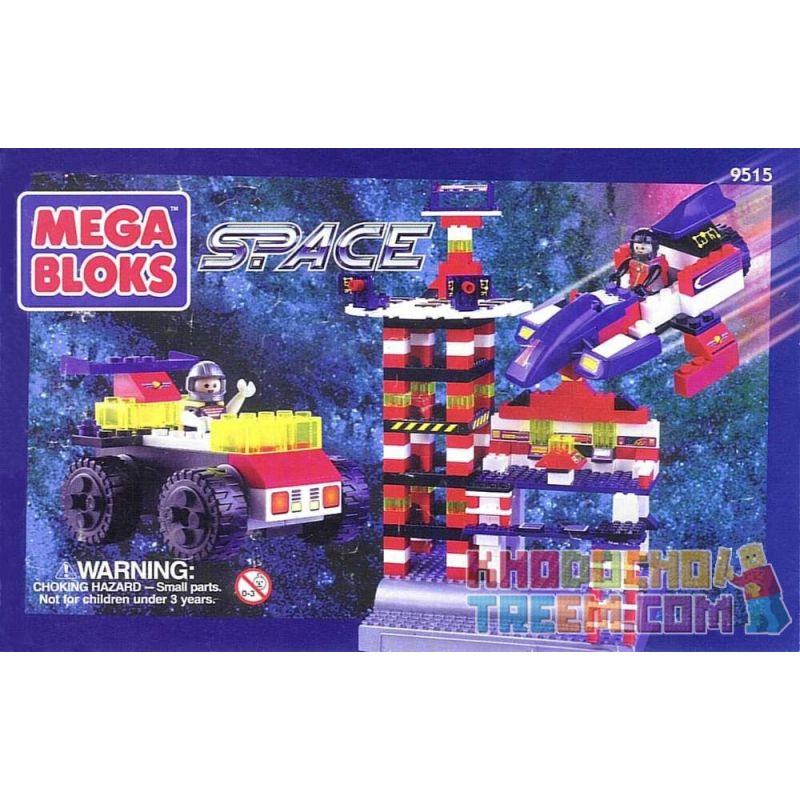 MEGA BLOKS 9515 Xếp hình kiểu Lego SPACE Space Bucket Thùng Vũ Trụ 340 khối