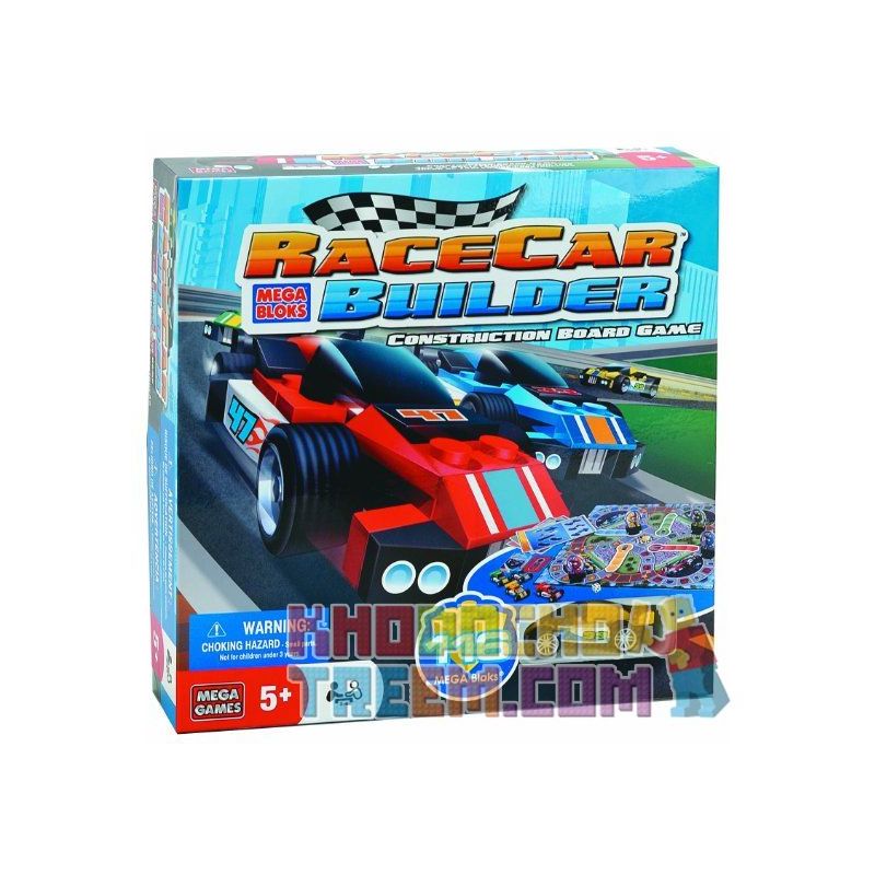MEGA BLOKS 51981 non Lego TRÒ CHƠI XÂY DỰNG ĐƯỜNG ĐUA bộ đồ chơi xếp lắp ráp ghép mô hình Speed Champions Racing Cars RACE CAR BUILDER GAME Đua Xe Công Thức 116 khối