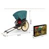 ACHKO 50014 non  XE KÉO THƯỢNG HẢI CŨ bộ đồ chơi xếp lắp ráp ghép mô hình  GOLD RICKSHAWS Kỹ Thuật Công Nghệ Cao Mô Hình Phương Tiện 347 khối