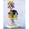 DK 7025 non  NHÀ KHINH KHÍ CẦU bộ đồ chơi xếp lắp ráp ghép mô hình Movie & Game BALLOON HOUSE Phim Và Trò Chơi 555 khối