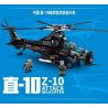 SEMBO 202119 non  TẬP ĐOÀN QUÂN ZHI-10 TRUNG QUỐC bộ đồ chơi xếp lắp ráp ghép mô hình Military Army Z-10 ATTACK HELICOPTER Quân Sự Bộ Đội 704 khối