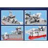 SEMBO 202073 non  KHU TRỤC HẠM 055 TẤN-NANCHANG bộ đồ chơi xếp lắp ráp ghép mô hình Military Army PLA' NAVY TYPE 055 GUIDED-MISSILE DESTROYER Quân Sự Bộ Đội 372 khối