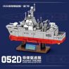 SEMBO 202072 non  TÀU KHU TRỤC TÊN LỬA DẪN ĐƯỜNG 052D-HẠ MÔN bộ đồ chơi xếp lắp ráp ghép mô hình Military Army PLA' NAVY TYPE 052D GUIDED-MISSILE DESTROYER Quân Sự Bộ Đội 370 khối