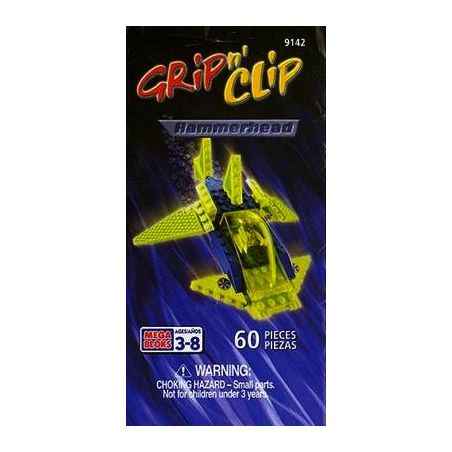 MEGA BLOKS 9142 non  CÂY BÚA bộ đồ chơi xếp lắp ráp ghép mô hình  HAMMERHEAD Kỹ Thuật Công Nghệ Cao Mô Hình Phương Tiện 60 khối