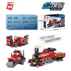 Enlighten 42101 Qman 42101 non  QUYỀN LỰC TỐI CAO bộ đồ chơi xếp lắp ráp ghép mô hình Creator 3 In 1 TRANS-COMBO Sáng Tạo Với 3 Mẫu 305 khối