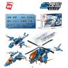 Enlighten 42103 Qman 42103 non  LÃNH CHÚA TRÊN KHÔNG bộ đồ chơi xếp lắp ráp ghép mô hình Creator 3 In 1 TRANS-COMBO Sáng Tạo Với 3 Mẫu 604 khối