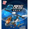 Enlighten 42103 Qman 42103 non  LÃNH CHÚA TRÊN KHÔNG bộ đồ chơi xếp lắp ráp ghép mô hình Creator 3 In 1 TRANS-COMBO Sáng Tạo Với 3 Mẫu 604 khối