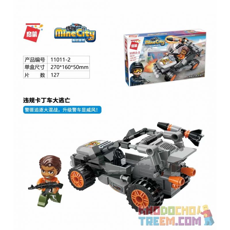 Enlighten 11011-2 11011-3 11011-4 11011-1 Qman 11011-2 11011-3 11011-4 11011-1 non  CẢNH SÁT HỘP NHỎ 4 LOẠI XE ĐẶC CHỦNG ĐA NĂNG ĐIỀU ĐỘNG VƯỢT NGỤC PHI PHÁP TRUY LÙNG MÔ TÔ CẢI TIẾN KHỞI ĐỊA HÌNH MỌI bộ đồ chơi xếp lắp ráp ghép mô hình Minecity Thành Phố Mỏ 488 khối