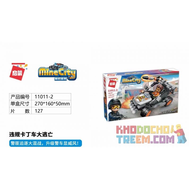 Enlighten 11011-2 11011-3 11011-4 11011-1 Qman 11011-2 11011-3 11011-4 11011-1 non  CẢNH SÁT HỘP NHỎ 4 LOẠI XE ĐẶC CHỦNG ĐA NĂNG ĐIỀU ĐỘNG VƯỢT NGỤC PHI PHÁP TRUY LÙNG MÔ TÔ CẢI TIẾN KHỞI ĐỊA HÌNH MỌI bộ đồ chơi xếp lắp ráp ghép mô hình Minecity Thành Phố Mỏ 488 khối