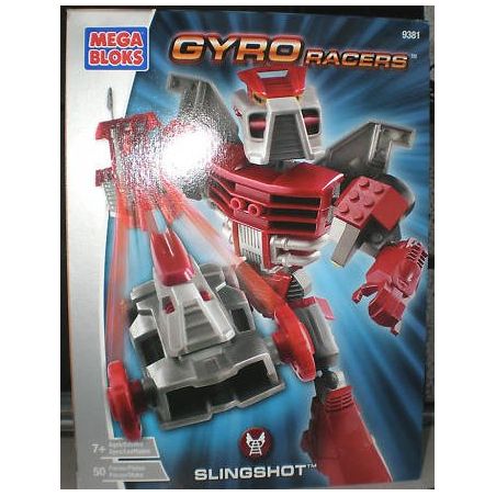 MEGA BLOKS 9381 non  SÚNG CAO SU bộ đồ chơi xếp lắp ráp ghép mô hình SLINGSHOT 50 khối
