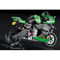 QIZHILE 85004 non  KAWASAKI ZX-25R bộ đồ chơi xếp lắp ráp ghép mô hình  Kỹ Thuật Công Nghệ Cao Mô Hình Phương Tiện 1006 khối