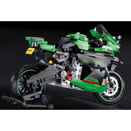 QIZHILE 85004 non  KAWASAKI ZX-25R bộ đồ chơi xếp lắp ráp ghép mô hình  Kỹ Thuật Công Nghệ Cao Mô Hình Phương Tiện 1006 khối