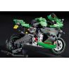 QIZHILE 85004 non  KAWASAKI ZX-25R bộ đồ chơi xếp lắp ráp ghép mô hình  Kỹ Thuật Công Nghệ Cao Mô Hình Phương Tiện 1006 khối