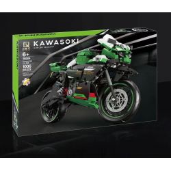 QIZHILE 85004 non  KAWASAKI ZX-25R bộ đồ chơi xếp lắp ráp ghép mô hình  Kỹ Thuật Công Nghệ Cao Mô Hình Phương Tiện 1006 khối