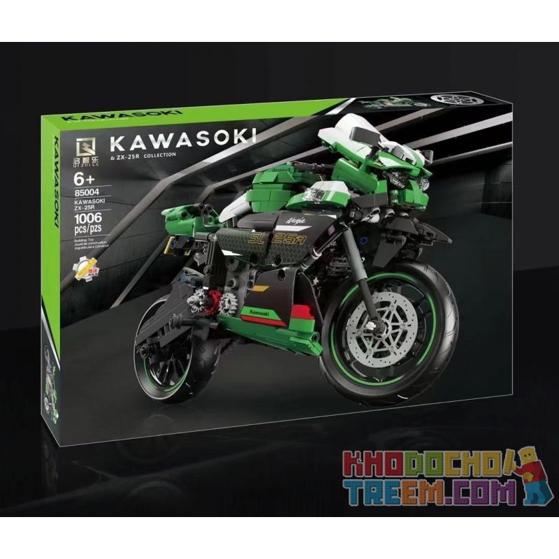QIZHILE 85004 non KAWASAKI ZX-25R bộ đồ chơi xếp lắp ráp