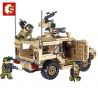 SEMBO 105622 non  XE TIA CHỚP QUÂN ĐỘI bộ đồ chơi xếp lắp ráp ghép mô hình Iron Blood Heavy Equipment Đặc Nhiệm Máu Và Sắt 469 khối