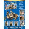 SEMBO 105622 non  XE TIA CHỚP QUÂN ĐỘI bộ đồ chơi xếp lắp ráp ghép mô hình Iron Blood Heavy Equipment Đặc Nhiệm Máu Và Sắt 469 khối