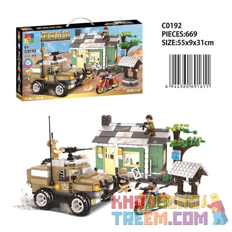 WOMA C0192 0192 non Lego HÀNH ĐỘNG KẾT NỐI MẠNG bộ đồ chơi xếp lắp ráp ghép mô hình Military Army Quân Sự Bộ Đội 669 khối