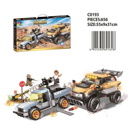 WOMA C0193 0193 non  WILDERNESS CHASE. bộ đồ chơi xếp lắp ráp ghép mô hình Military Army Quân Sự Bộ Đội 656 khối