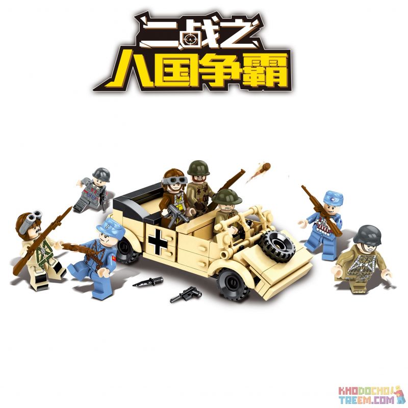 DUO LE PIN DLP30205 30205 non Lego TÁM VƯƠNG QUỐC TRONG THẾ CHIẾN II bộ đồ chơi xếp lắp ráp ghép mô hình Military Army Quân Sự Bộ Đội