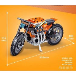 ZHEGAO QL0476 0476 non  HAO CHI MOTORCYCLE. bộ đồ chơi xếp lắp ráp ghép mô hình  Kỹ Thuật Công Nghệ Cao Mô Hình Phương Tiện 411 khối