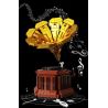 HENGTAI 92051 non  MÁY HÁT 1: 8 tỷ lệ 1:8 bộ đồ chơi xếp lắp ráp ghép mô hình Creator Expert PHONOGRAPH Chuyên Gia Sáng Tạo 682 khối