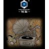 HENGTAI 92051 non  MÁY HÁT 1: 8 tỷ lệ 1:8 bộ đồ chơi xếp lắp ráp ghép mô hình Creator Expert PHONOGRAPH Chuyên Gia Sáng Tạo 682 khối