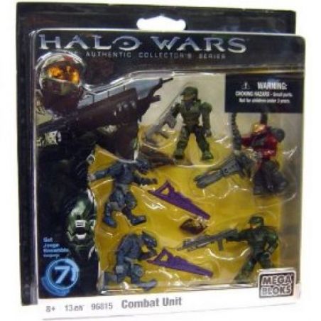 MEGA BLOKS 96815 non  ĐƠN VỊ CHIẾN ĐẤU bộ đồ chơi xếp lắp ráp ghép mô hình Movie & Game COMBAT UNIT Phim Và Trò Chơi 13 khối
