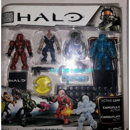 MEGA BLOKS 97208 non  GÓI CHIẾN ĐẤU SPARTAN IV bộ đồ chơi xếp lắp ráp ghép mô hình Movie & Game SPARTAN IV BATTLE PACK Phim Và Trò Chơi 33 khối