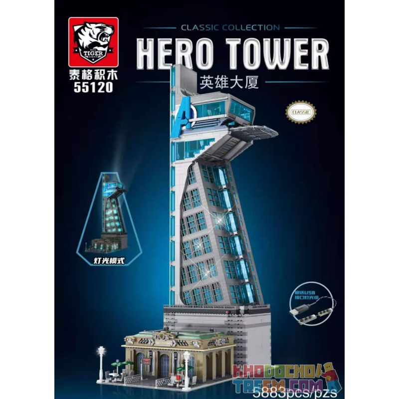 TIGER 55120 non  THÁP AVENGERS ANH HÙNG bộ đồ chơi xếp lắp ráp ghép mô hình Super Heroes AVENGERS TOWER、HERO Siêu Nhân Anh Hùng 5883 khối TIGER 55120 non  THÁP AVENGERS ANH HÙNG bộ đồ chơi xếp lắp ráp ghép mô hình Super Heroes AVENGERS TOWER、HERO Siêu Nhân Anh Hùng 5883 khối