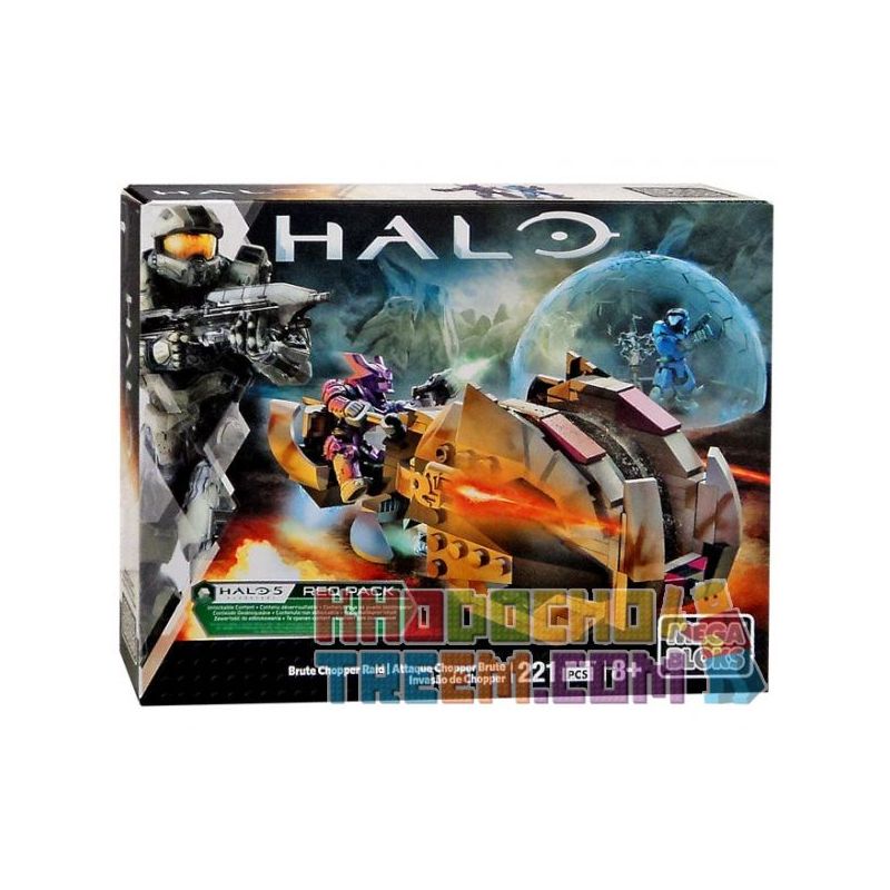 MEGA BLOKS DPJ91 non Lego MÁY BAY TRỰC THĂNG ĐỘT KÍCH GHOSTFACE bộ đồ chơi xếp lắp ráp ghép mô hình Movie & Game BRUTE CHOPPER RAID Phim Và Trò Chơi 221 khối